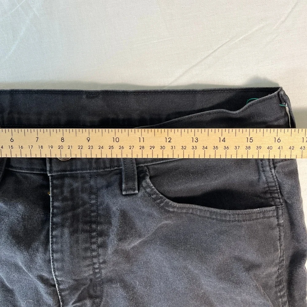 Levis Workwear Fit Men 33x30 Black Excellent Canvas Straight Leg Pants PC9-01111